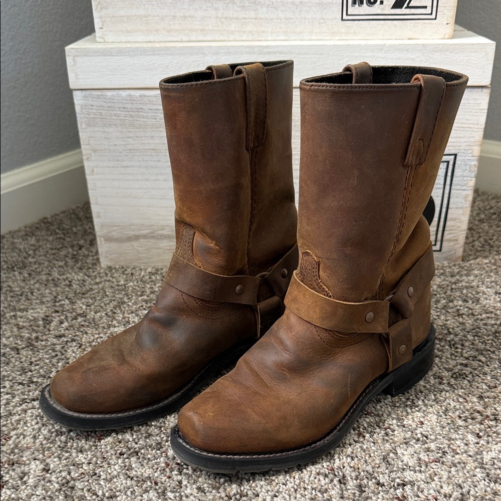Double H T Harness Brown Boots